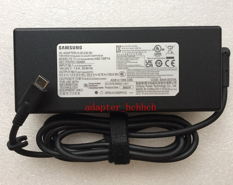 New Original Samsung 135W USB-C Adapter for Samsung Galaxy Book NT761XDA Laptop@