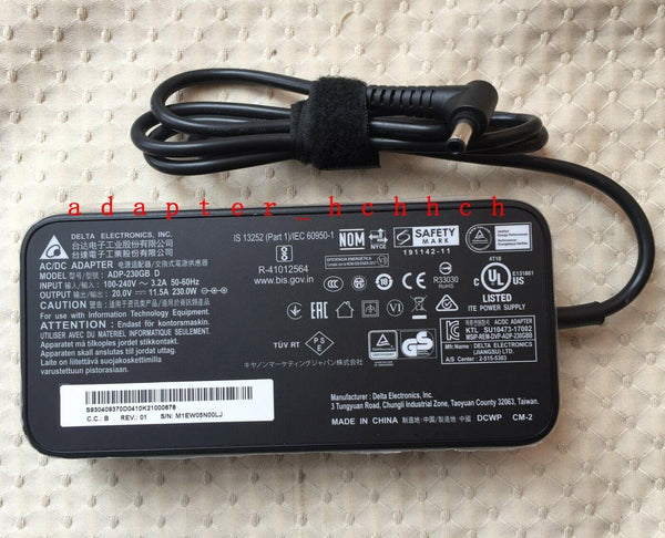 New Original OEM Delta 230W AC Adapter for MSI Stealth GS76 11UE-221 ADP-230GB D