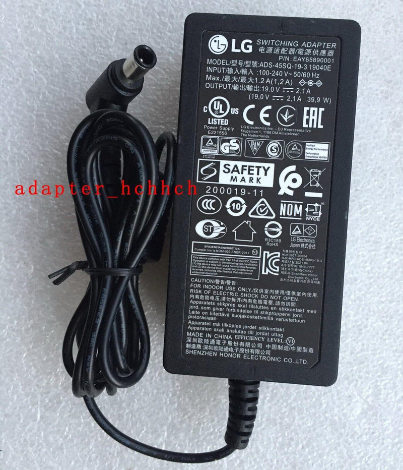 New Original OEM LG Ultragear 34WP550 Monitor ADS-45SQ-19-3 19040E Adapter&Cord@