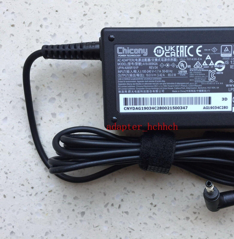 New Original LG EAY64490504(A18-065N3A) AC Power Adapter&Cord for LG Gram Laptop