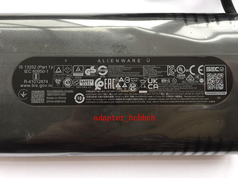 New Original Alienware x17 R1 HA240PM200 19.5V 12.31A AC/DC Adapter Cord/Charger