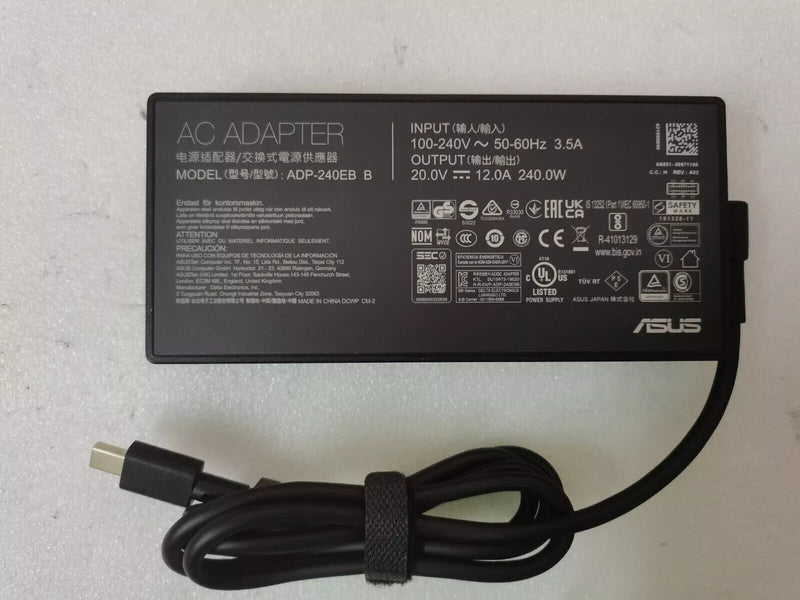 New Original OEM ASUS ROG Zephyrus G16 GU605MZ-XS96 ADP-240EB B AC Adapter&Cord@