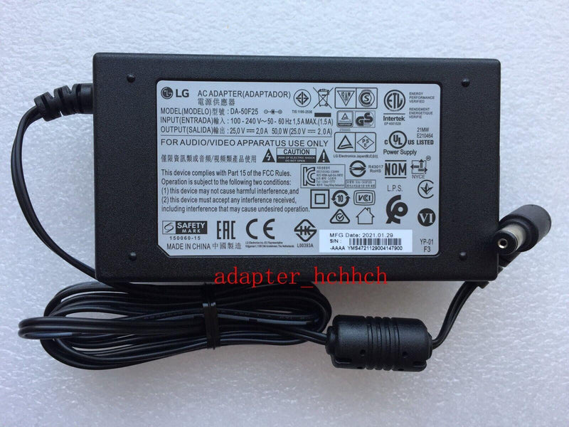 New Original LG 25V 2.0A adapter for LG S65Q 3.1 ch DA-50F25 Wireless Sound Bar