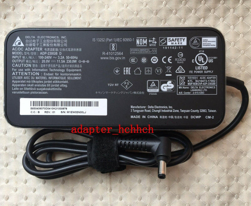 Original MSI GS66 Stealth 10SGS-036US ADP-230GB D 230W 20V Delta AC/DC Adapter@@