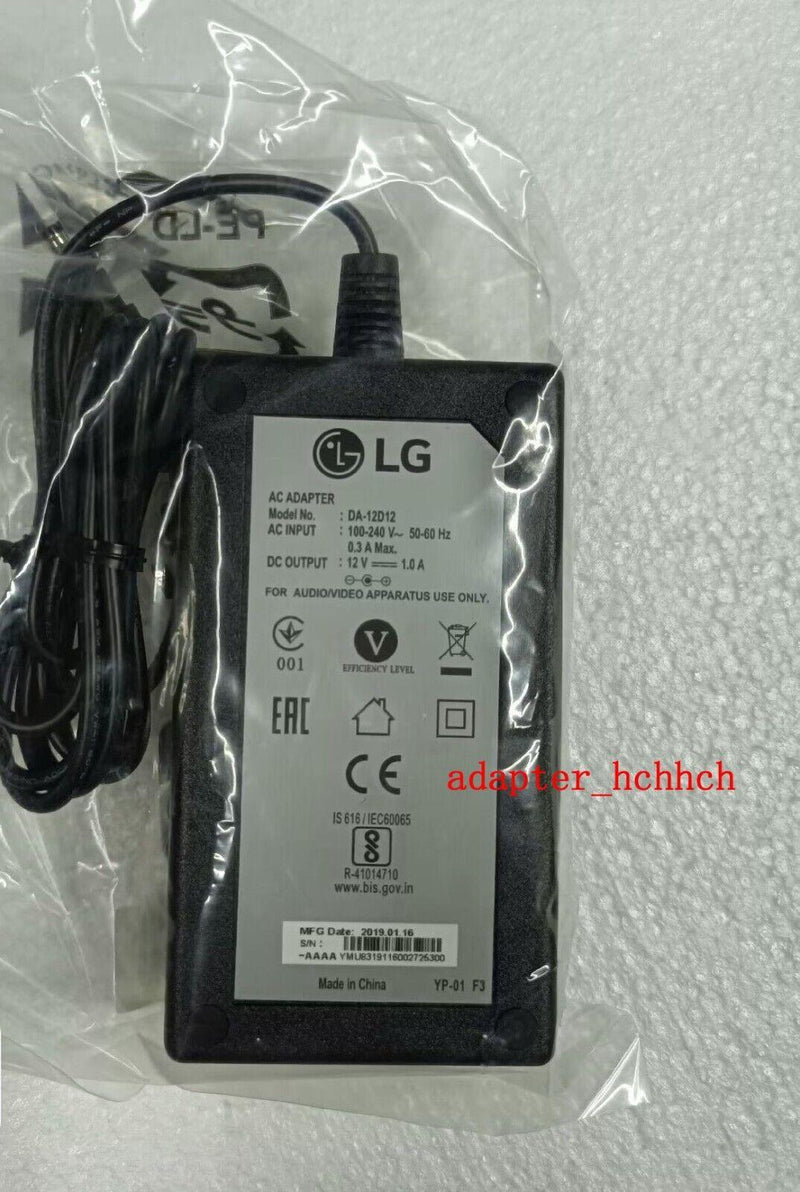 New Original LG BP450 Network 3D Blu-ray Disc/DVD Player DA-12D12 12V 1A Adapter