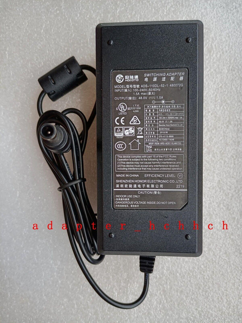 New Original Hoioto 48V AC Adapter&Cord For ZOSI 4CH 1080P PoE NVR 4RM-261W4-10