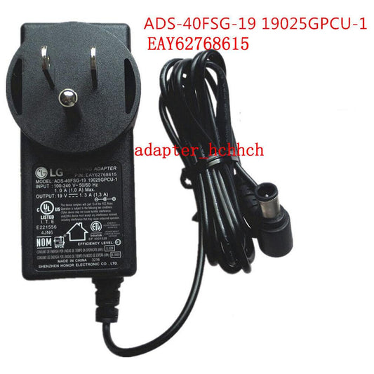 New Original OEM LG 19V 1.3A AC Adapter for LG 24LH4530PU EAY62768615 LCD-LED TV