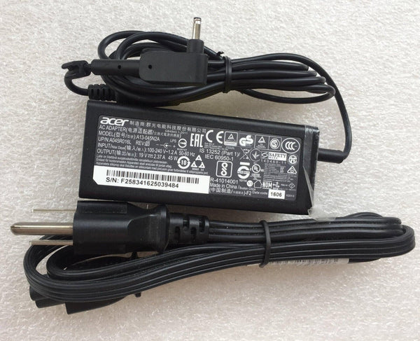 Original OEM Acer 19V 2.37A AC/DC Adapter for Acer Aspire Spin SP315-51 SP513-51