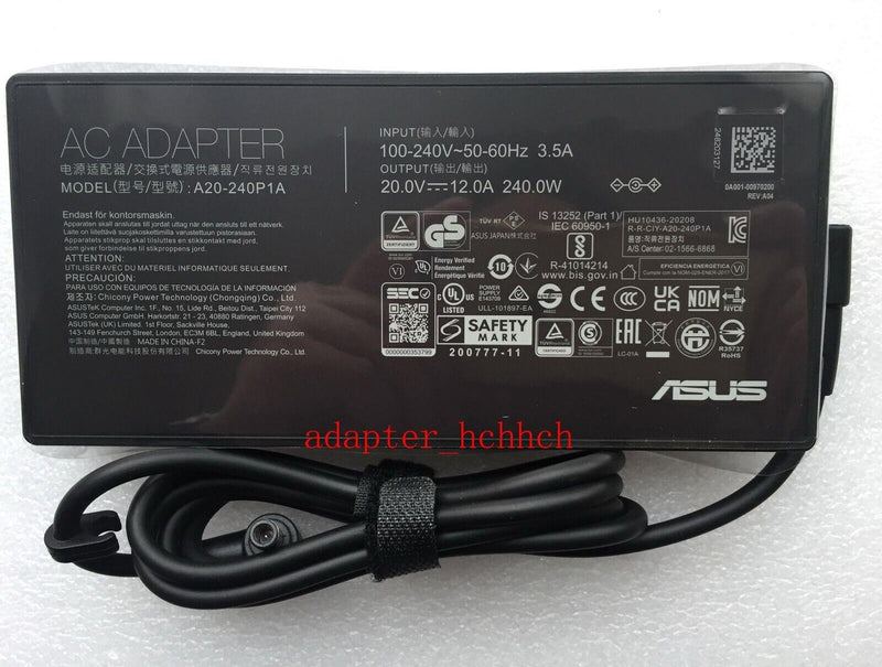 New Original OEM ASUS ROG Zephyrus G14/R9 7940HS/RTX4060 A20-240P1A Adapter&Cord