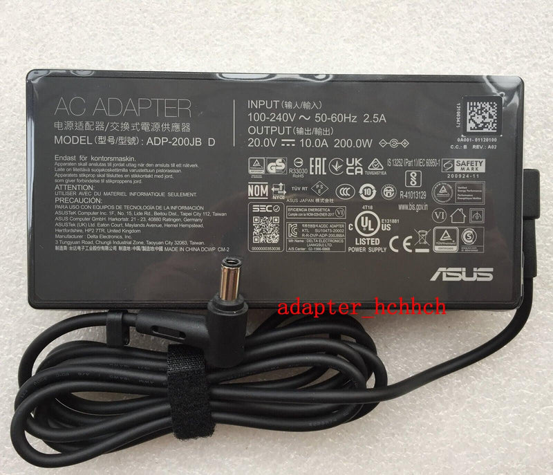 New Original ASUS Zenbook Pro 16X OLED UX7602ZM-DB74T ADP-200JB DB AC/DC Adapter