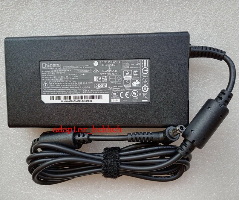 New Original OEM Metabox Alpha-SE NP50RNE 20V 9A 180W AC/DC Adapter&Cord/Charger