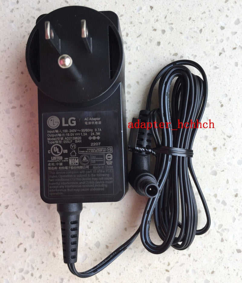 New Original OEM LG 19V 1.3A 24.7W Adapter&Cord for LG 24MP400 AD2139620 Monitor