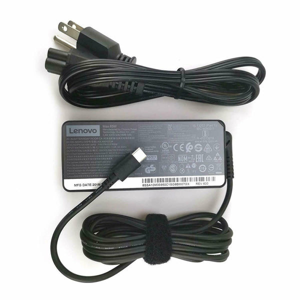 Original Lenovo ThinkPad P52s 20LB,ADLX65YCC3A 65W USB-C AC Adapter Cord/Charger