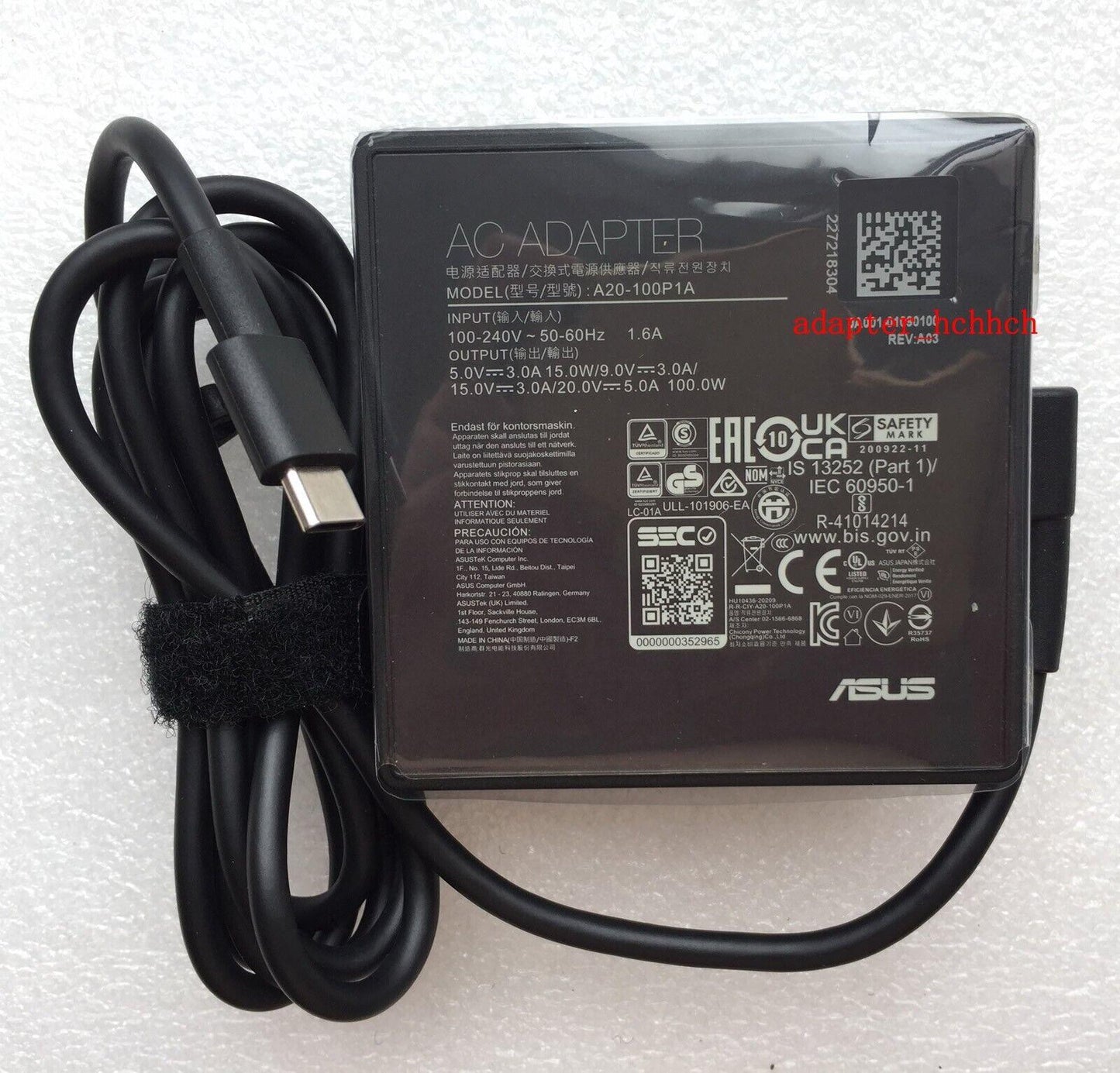 New Original 100W Adapter for Razer Blade Stealth 13 RZ09-0327 RC30-0310 Laptop@