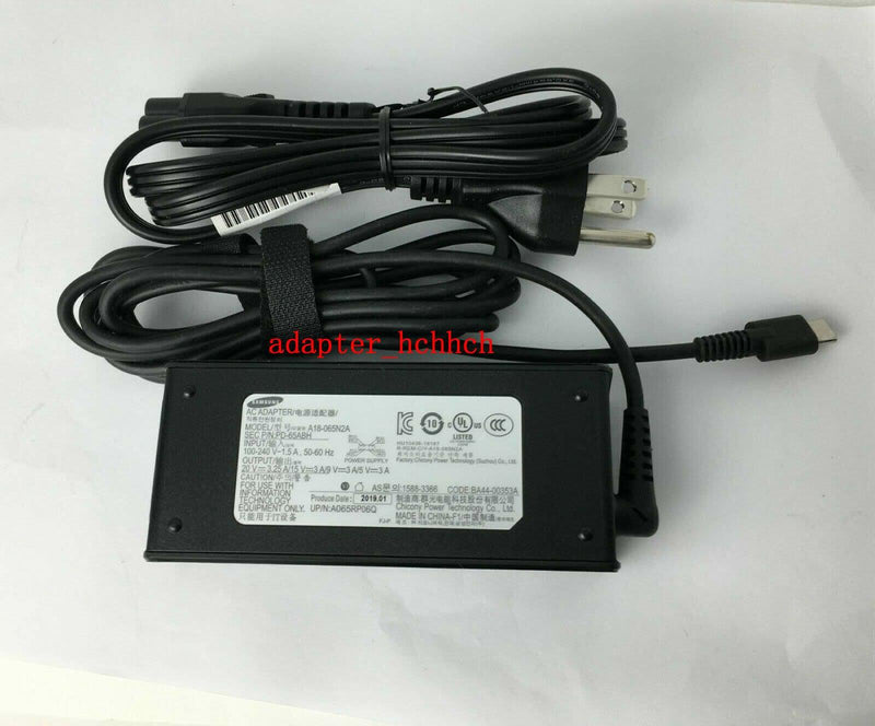 New Original OEM Samsung Notebook 9 Pen NP930MBE-K05US A18-065N2A 65W AC Adapter