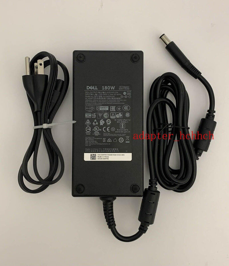 New Original OEM Dell 180W 19.5V Adapter&Cord for Dell G7 7590 HA180PM180 Laptop