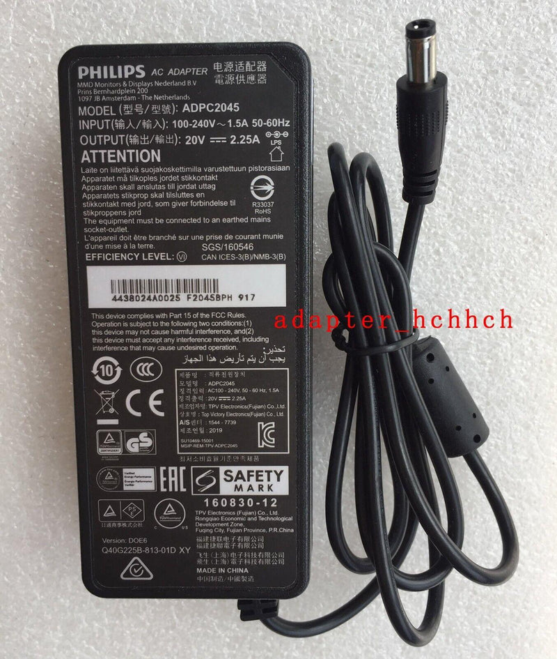 New Original Philips 278E8QS/278E8QDS/278E8QJA monitor ADPC2045 45W Adapter&Cord