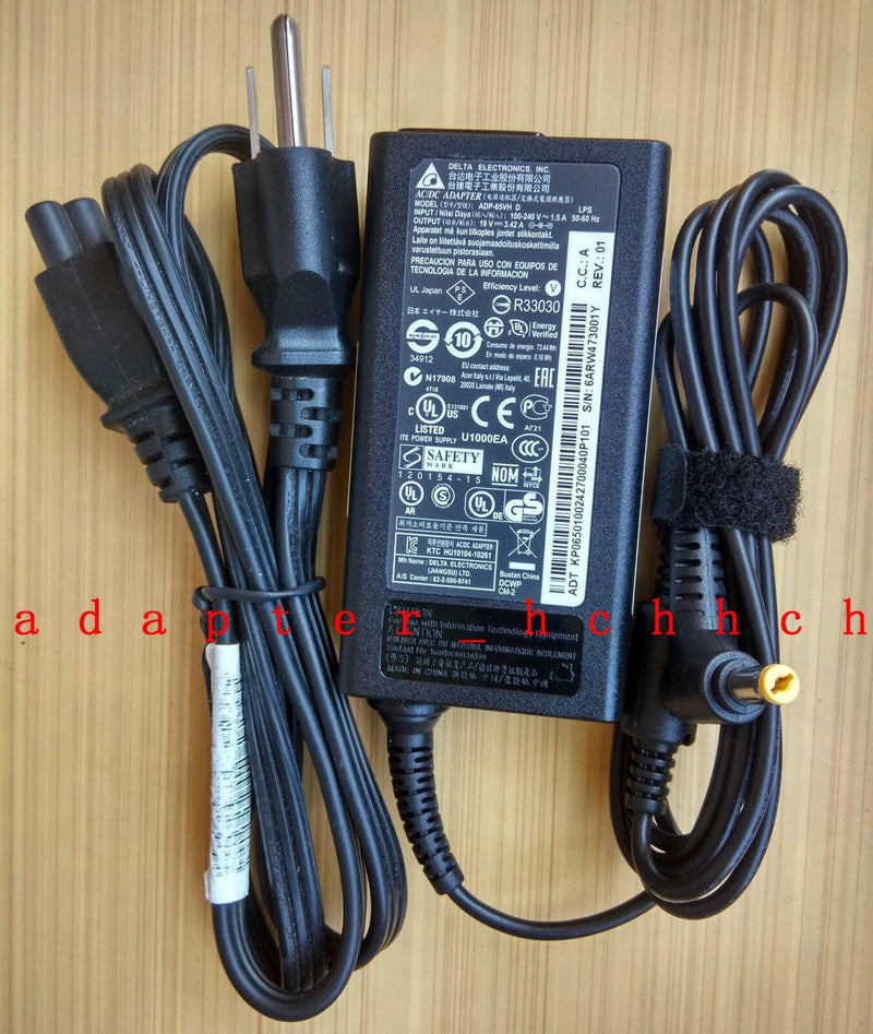 Original OEM Delta Acer 65W Ac Adapter for Acer Aspire V5-571P-6429,V5-571P-6472