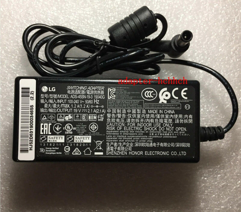 New Original LG 27MP59G-P LED Monitor ADS-45SN-19-3 19040G 19V 2.1A AC Adapter