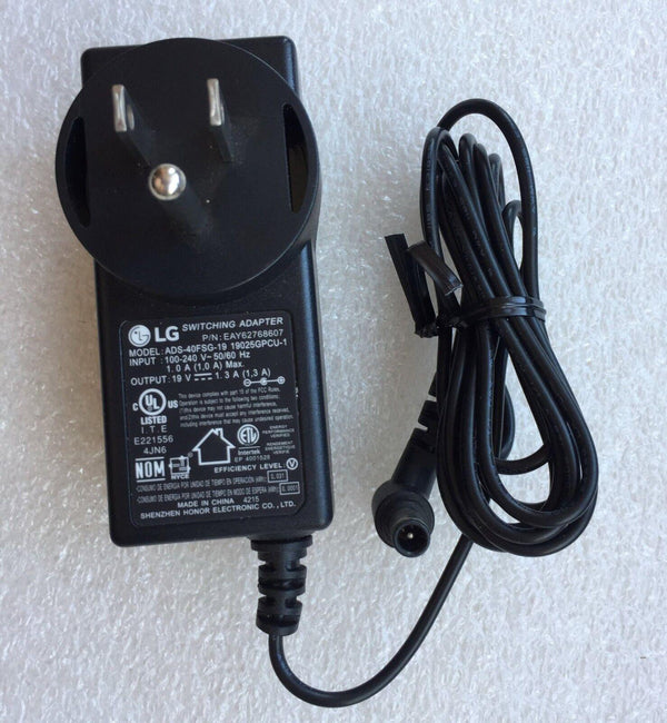 New Original OEM LG 19V 1.3A Cord/Charger 24M38A,24M38D,24M38H LCD-LED Monitor