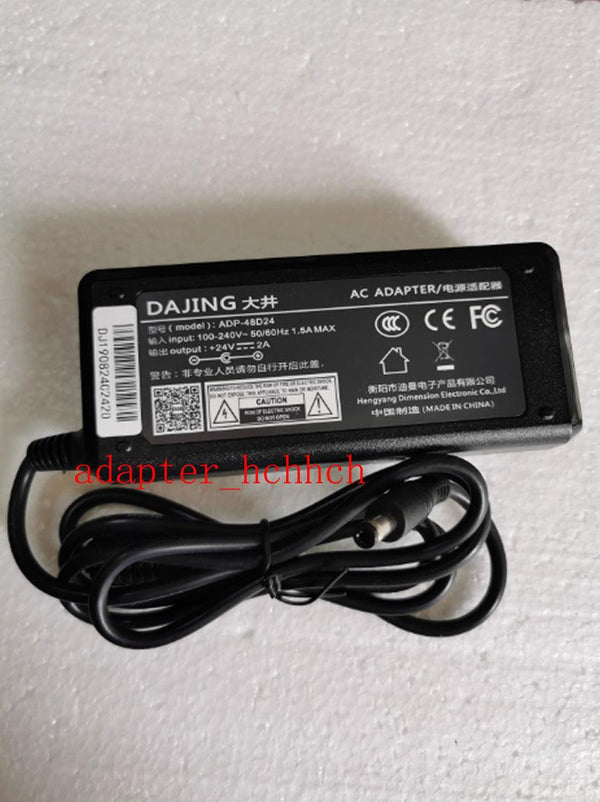 New Original DAJING 24V 2A AC Adapter＆Cord For TSC TDP-225 Barcode Label Printer