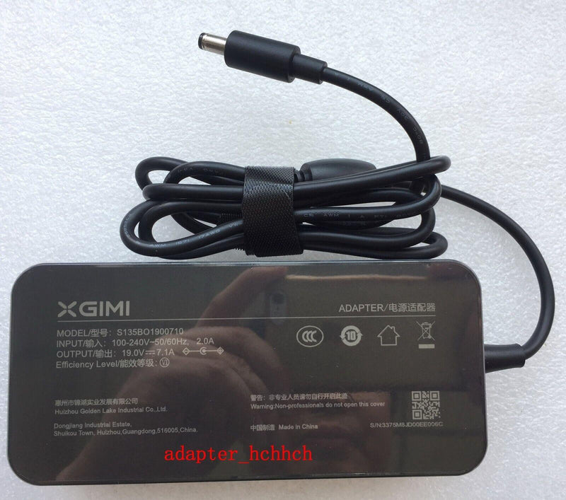 New Original OEM XGIMI Projector S135BO1900710 19V 7.1A 135W AC/DC Adapter&Cord@