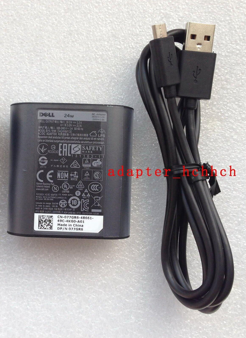 New Original Dell 24W 19.5V/5V Adapter for Dell Venue 7139 Pro HA24NM130 Tablet