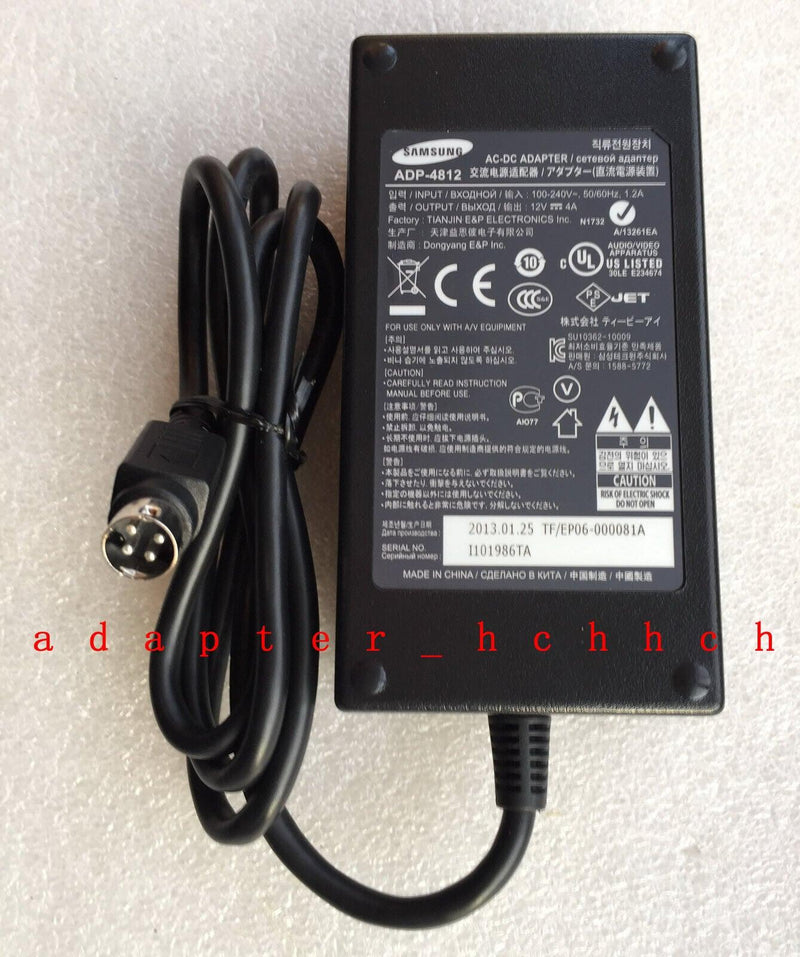 New Original Samsung ADP-4812 12V 4A 48W AC/DC Adapter&Cord Power Supply 4-Pin