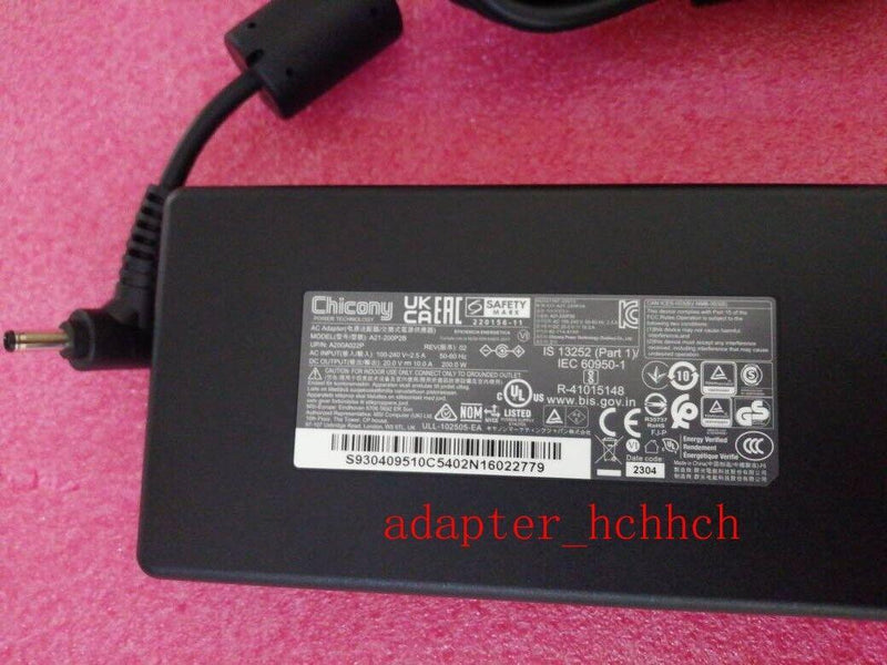 New Original Chicony Adapter for MSI Katana 15 B13VGK-1007 B13VFK-822 A21-200P2B