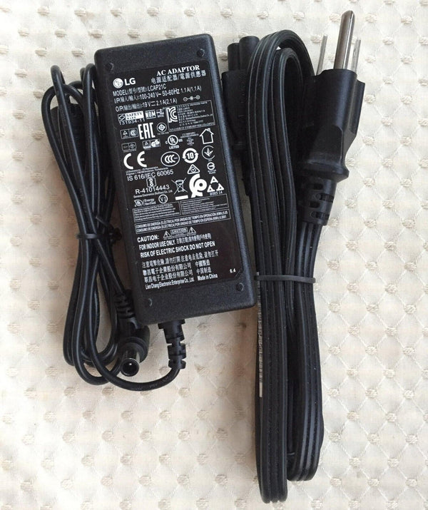 New Original OEM LG 34WK500 Monitor LCAP21C 19V 2.1A 40W AC Adapter Cord/Charger