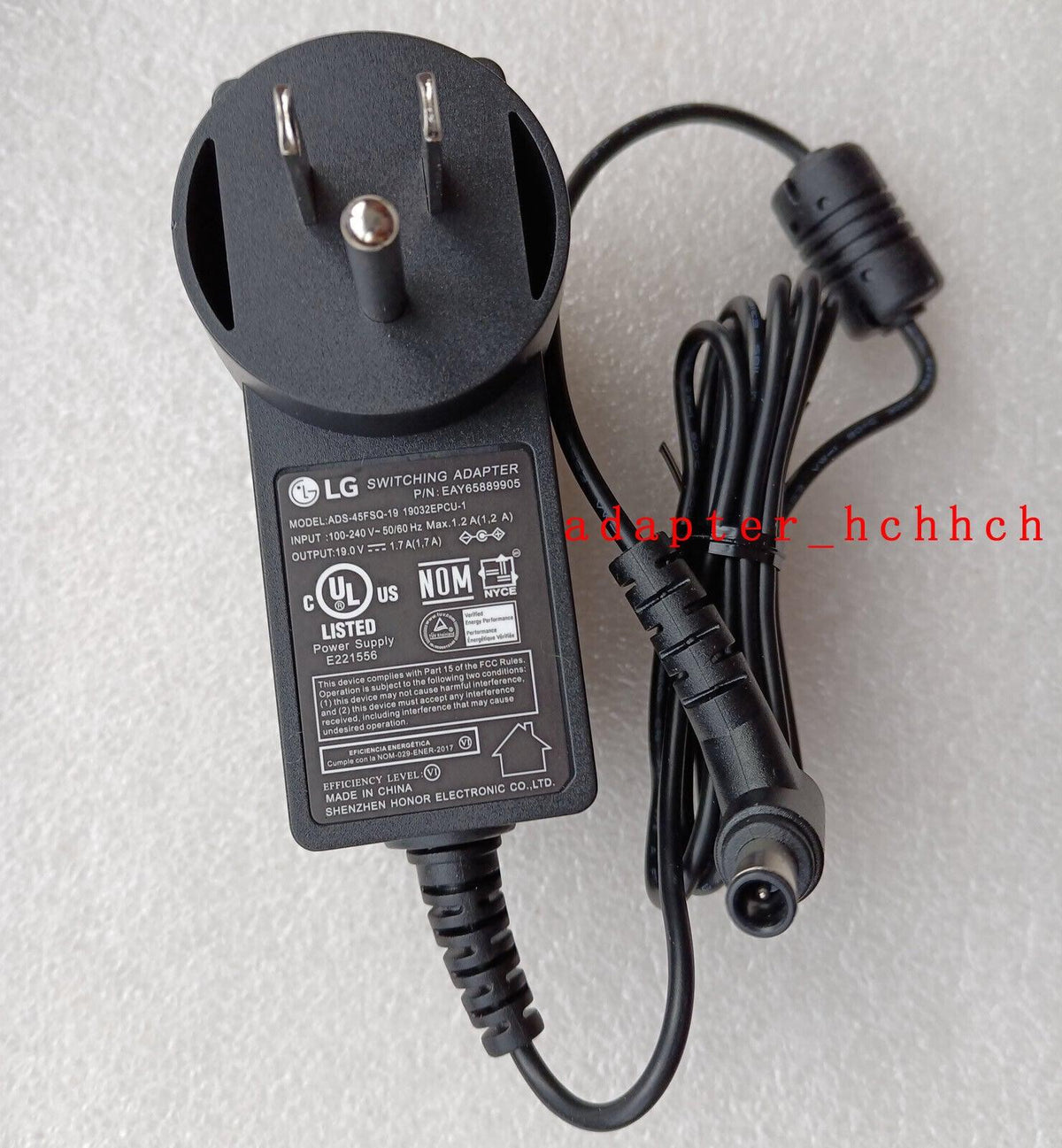 New Original OEM LG 19V 1.7A 32W AC Adapter for LG 24" 24GN53A computer monitor
