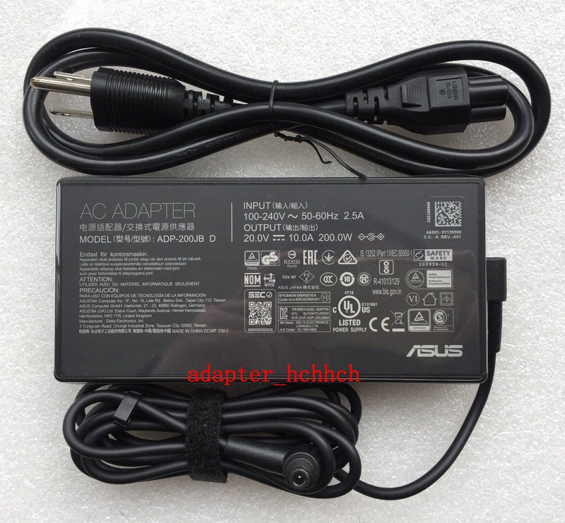 New Original OEM ASUS ROG Zephyrus G15 GA503QM-BS94Q ADP-200JB D AC Adapter&Cord