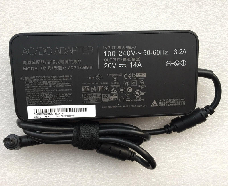 Original MSI GE75 Raider 9SG/RTX2080 Series ADP-280BB B Delta 280W AC/DC Adapter