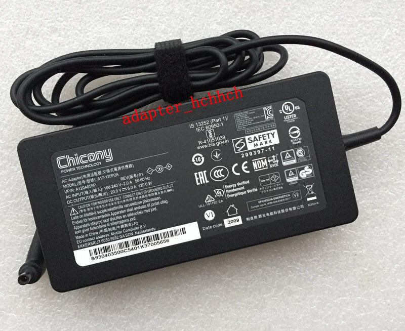 New Original Chicony 20V 6A Adapter for MSI GF63 Thin 10UC-440 A17-120P2A Laptop