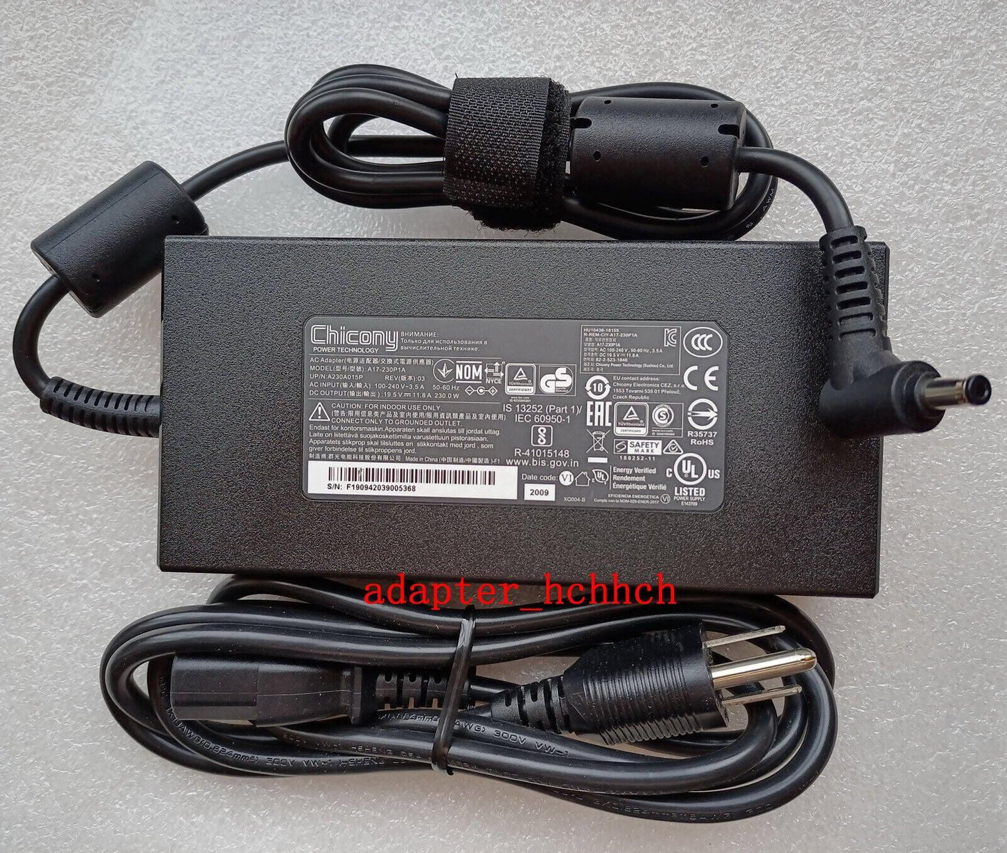 New Original 230W AC Adapter for Gigabyte Aorus 15G YC-8AU2450SH Gaming Notebook