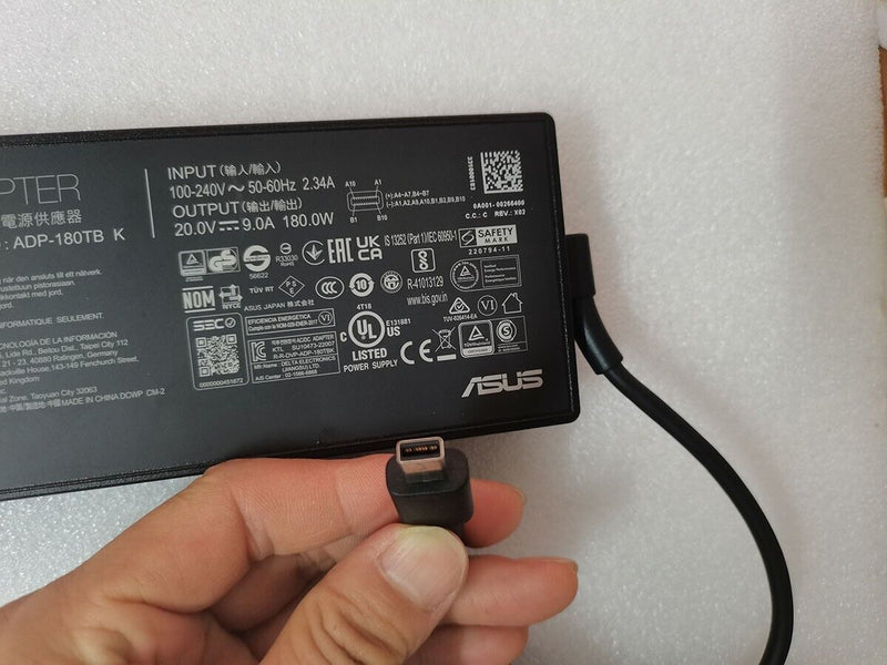 Genuine Asus 20V 9A 180W Power Charger Cord ADP-180TB K 0A001-00266400 AC adapte