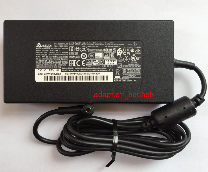 New Original MSI 20V 6A AC Adapter for MSI Thin GF63 12HW-001 ADP-120VH D Laptop