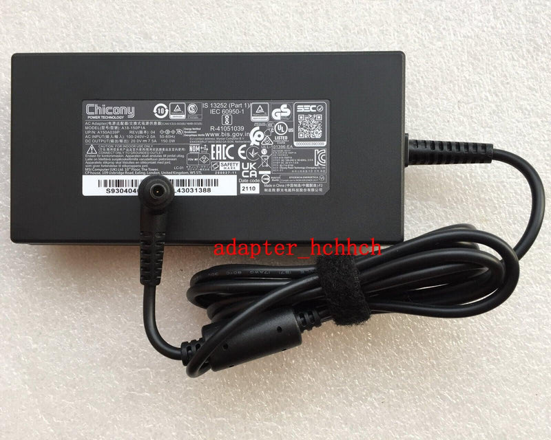 New Original Chicony MSI 20V 7.5A Adapte&Cord for MSI WF76 11UI-263CA A18-150P1A