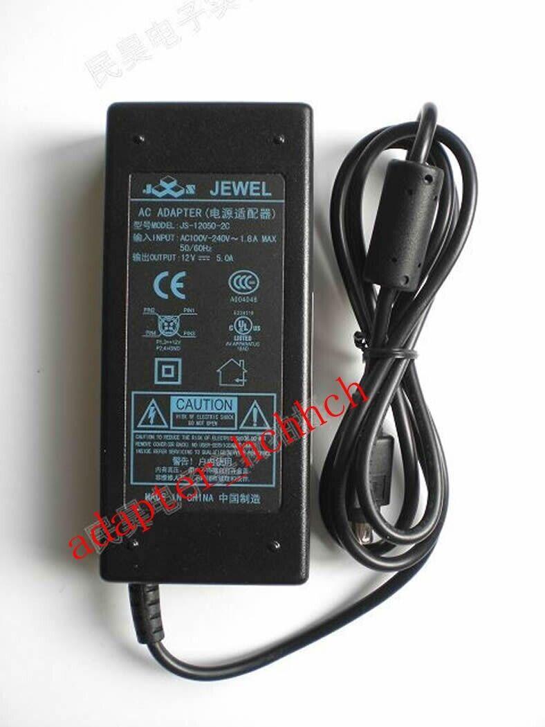 New Original Sanyo JS-12050-2C LCD TV Monitor 12V 5A 4-Pin AC/DC Adapter Charger