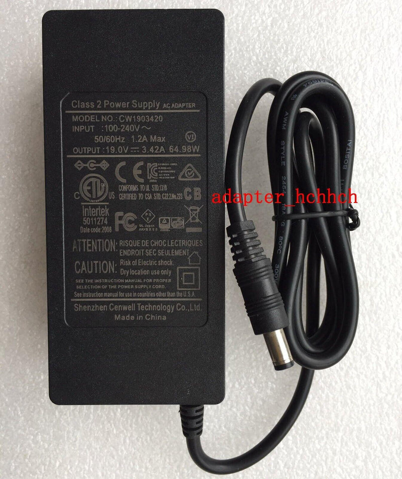 New Original Class 2 Power Supply CW1903420 19.0V 3.42A 64.98W AC Adapter&Cord@@