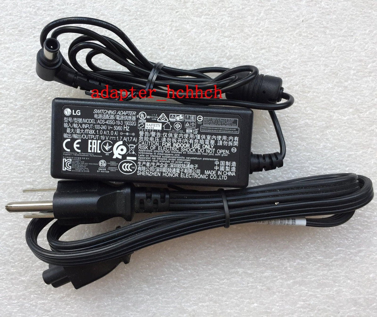 Original OEM LG 32W AC Adapter for LG IPS Monitor 27MP77HM-P 24MP77HM