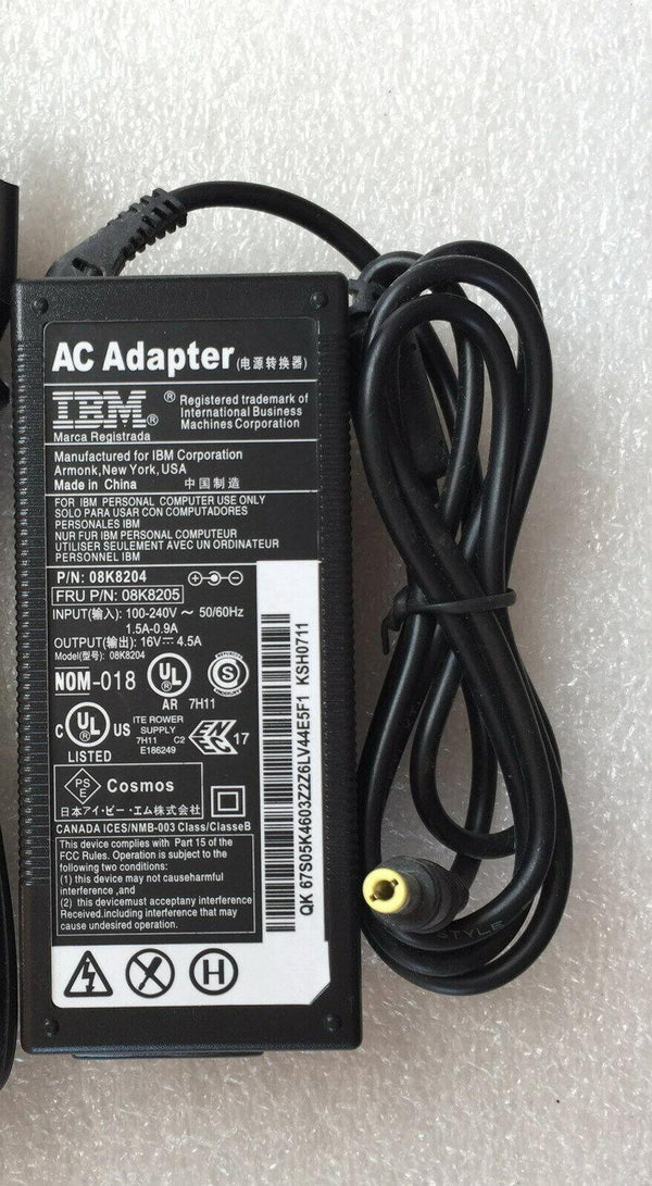 Genuine 72W AC Adapter for IBM ThinkPad T40 T40P T41 T42 T43 X40 X30 r50 r52 OEM