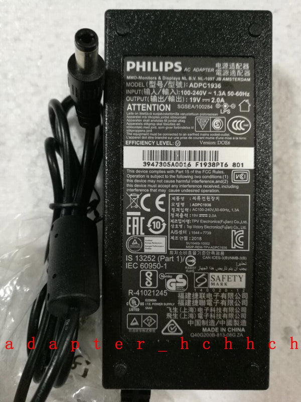 New Original Philips 19V 2A AC Adapter for Philips 276E9QDS ADPC1936 LCD monitor