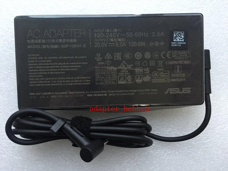 New Original ASUS ZenBook UX563FD/GTX 1050 Max Q ADP-120VH B 20V 6A Adapter&Cord