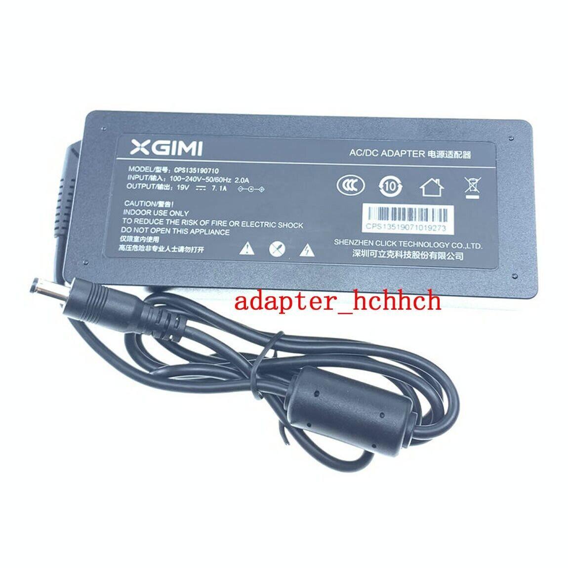 New Original 19V 7.1A Adapter for XGIMI Projector H1 H1S Z5 XF09G XF10G XGAL01