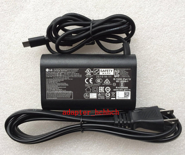 New Original OEM LG gram 14T90P-K.AAB7U1 ADT-65DSU-D03-2 65W USB-C AC/DC Adapter