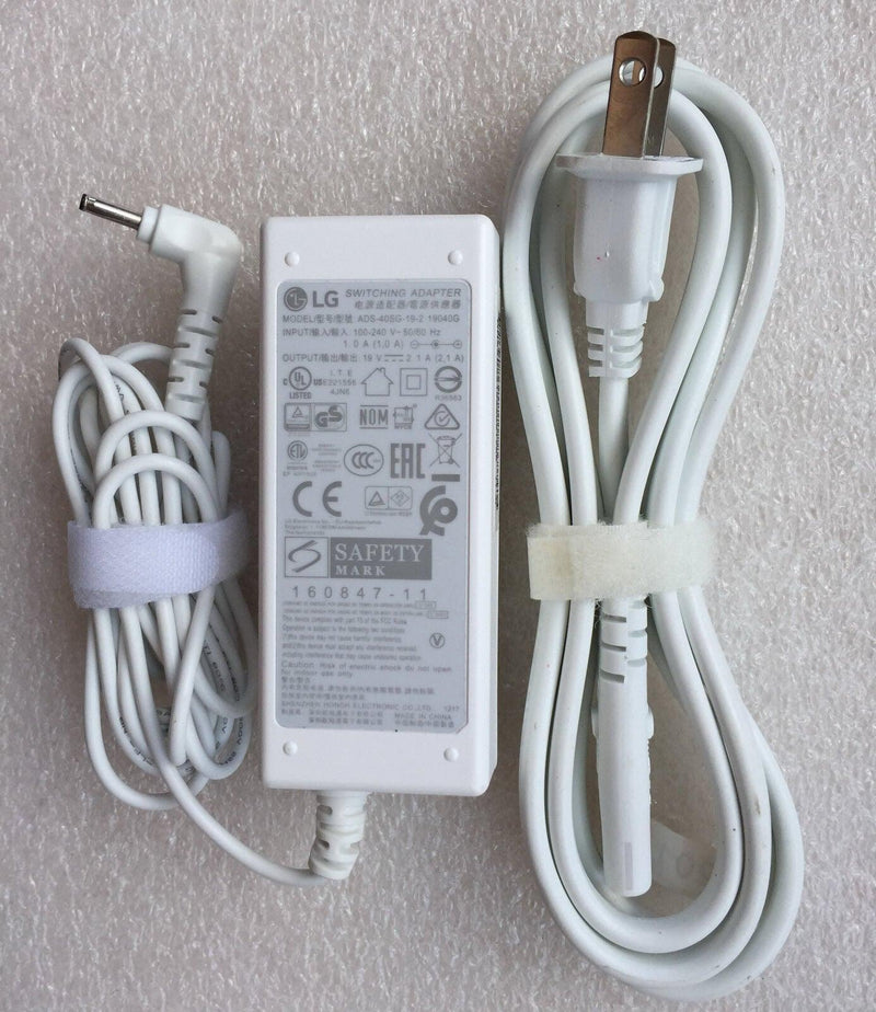 New Original OEM LG 40W 19V AC/DC Adapter for LG gram 15Z960-GA50K,15Z960-GA70K