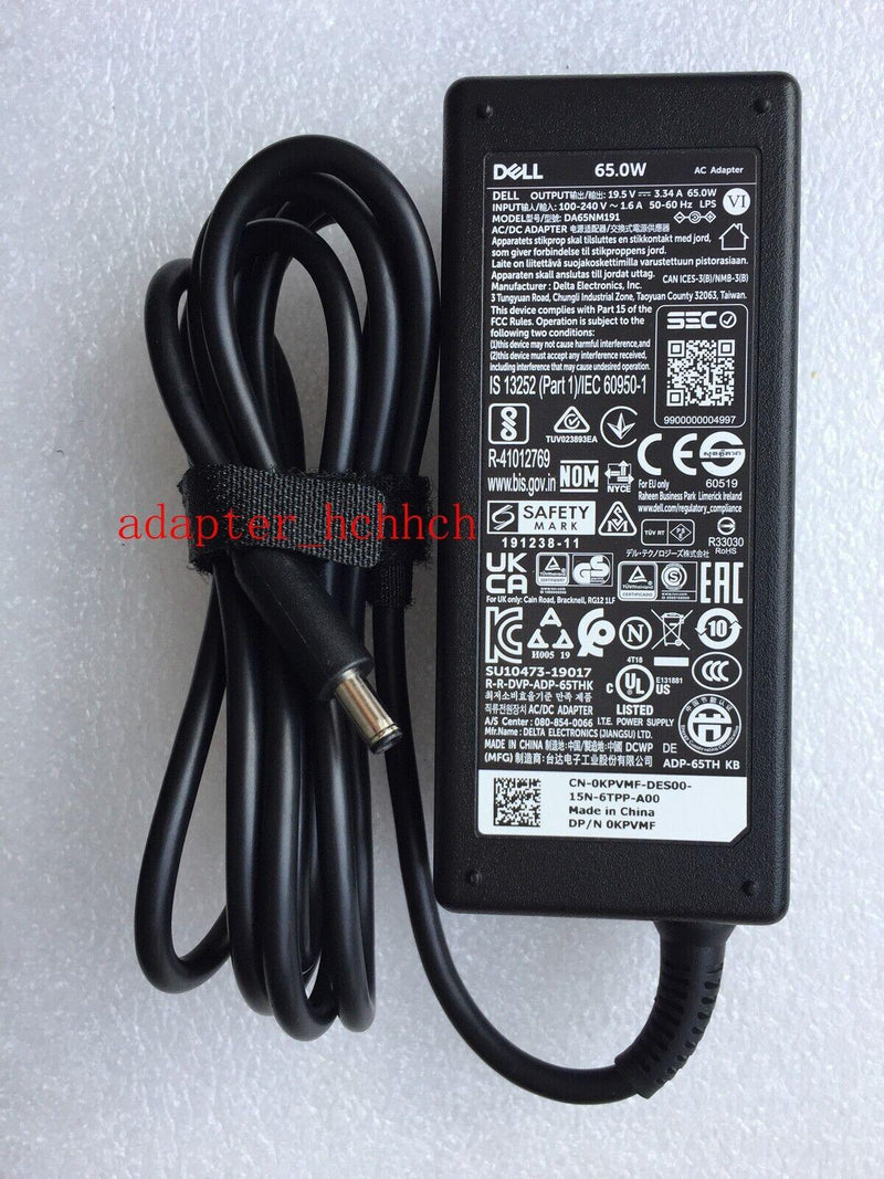 New Original Dell 19.5V 3.34A Adapter&Cord for Dell Vostro 5510/i7-11390H Laptop