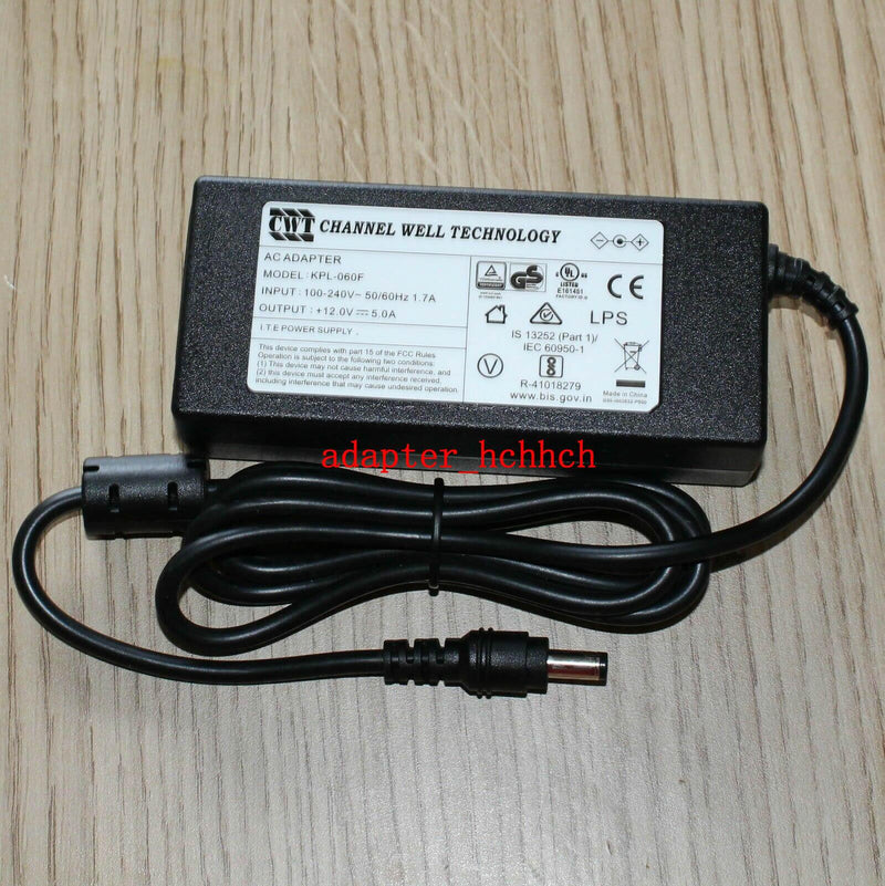 New Original CWT 12V 5A Adapter&Cord for Cello C20230F,C22EFF-LED,C24EFF-LED TVs