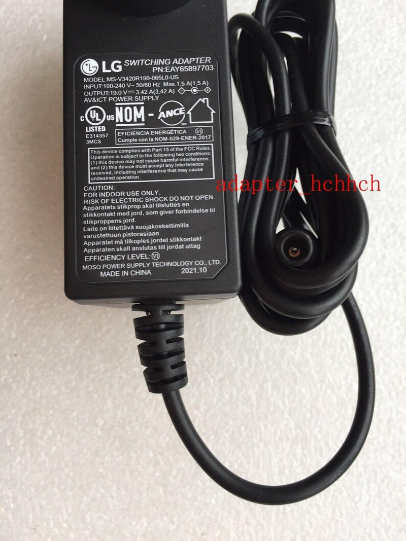 New Original LG 65W Adapter for LG 38BN75C-B MS-V3420R190-065L0-US LED Monitor@@